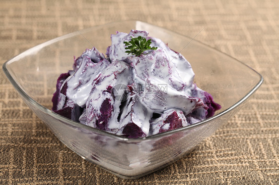 甜品紫薯奶油图片
