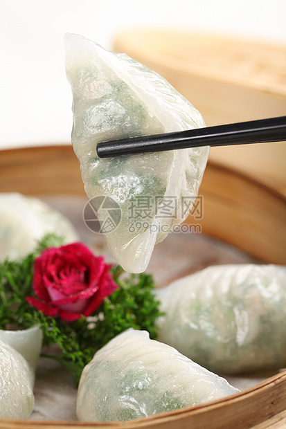 菜水晶韭菜饺图片