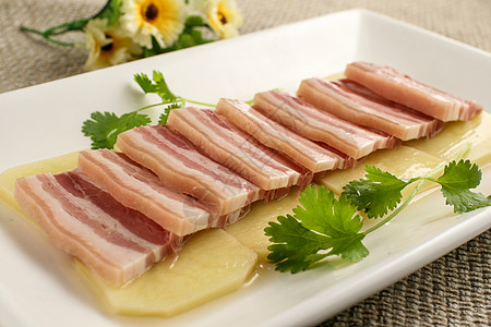 咸肉蒸土豆图片素材