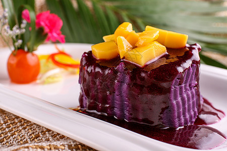 芒果紫薯酪图片