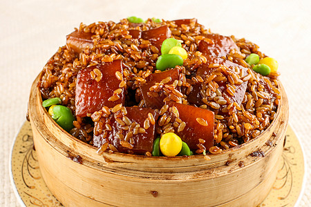 菜蓬糯米红烧肉背景