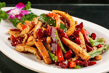 火爆鱿鱼,香辣鱿鱼背景