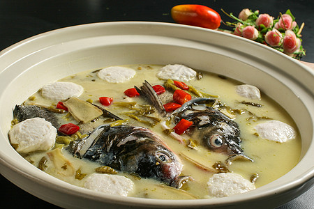 鱼丸鱼头汤中国文化鱼头汤高清图片