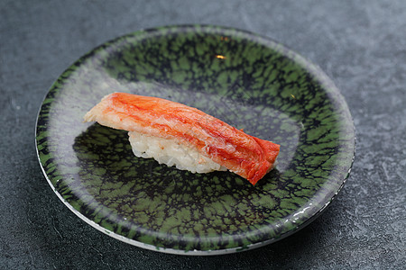 螃蟹煮熟米饭帝王蟹寿司背景