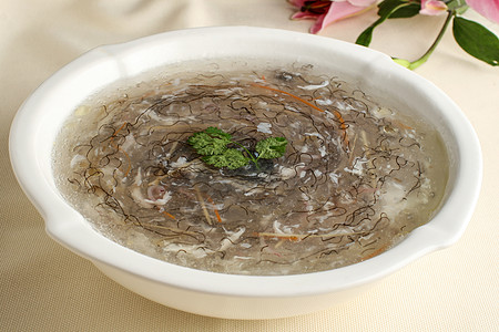 髮菜海鲜羹背景
