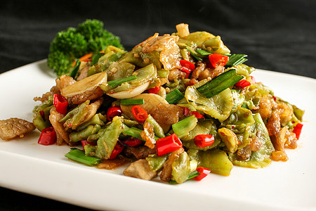 腊肉莴笋干图片素材