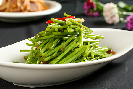 炒芦蒿图片素材