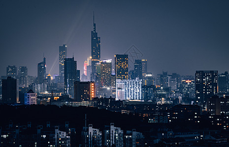 南京都市夜景图片