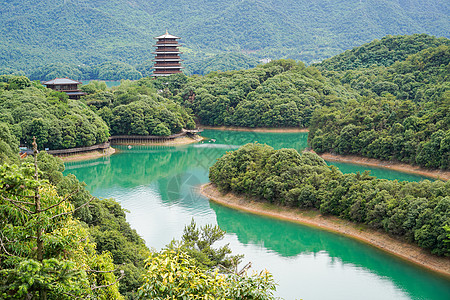 江西赣州江西庐山西海风景区5A背景