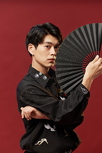 梅花百折扇图片