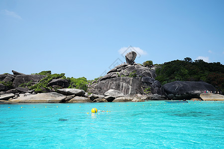 大海礁石普吉岛海水海岛礁石背景