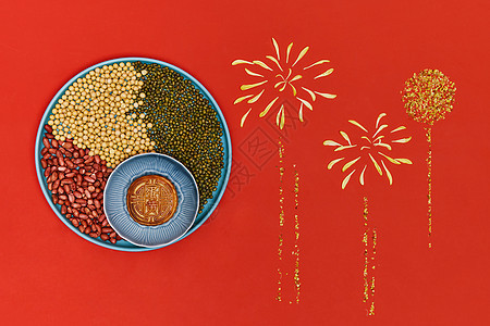 传统中秋月饼食材图片