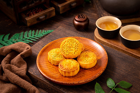 美味的中秋节月饼礼盒图片