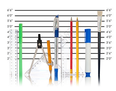 返回学校文具用品的独有创意概念形象回校图片