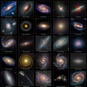我们宇宙中一些奇妙星系的集合图片
