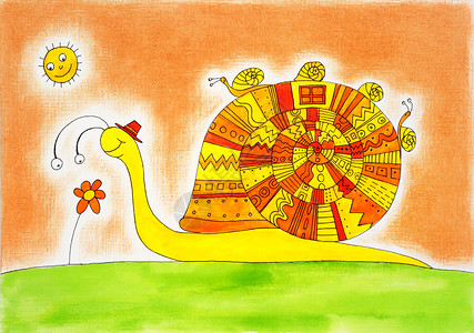 Snail家庭儿童绘画图片