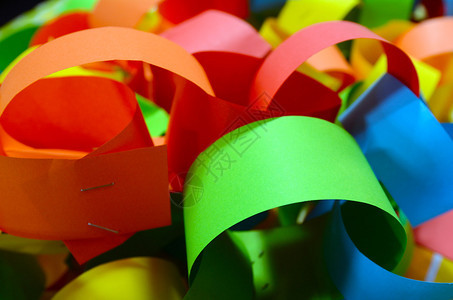 假日派对活动的彩色纸链条摘要背景纹理概念Timmet图片
