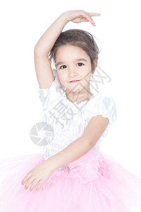 Ballerina儿童舞蹈者留背景图片