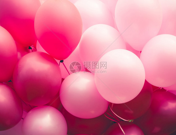 粉气球图片