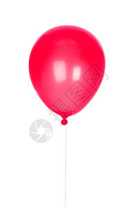 红气球膨胀孤立图片