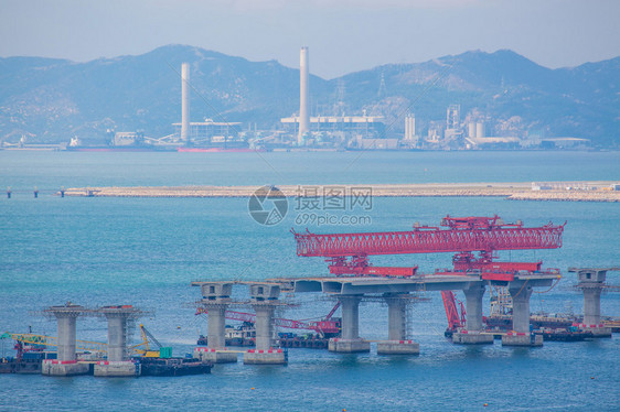 在香港建桥图片