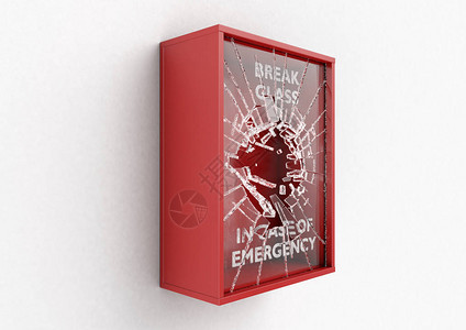 一个空的红色应急箱图片