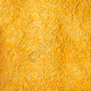 黄色橙工艺皱纸纹理背景图片