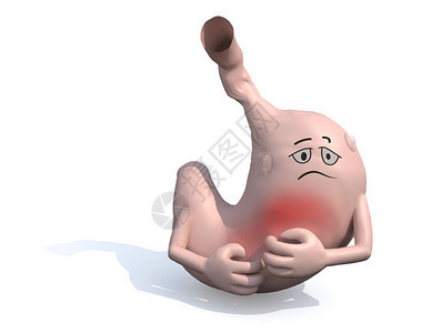 胃病疼痛健康疾病3d插图图片