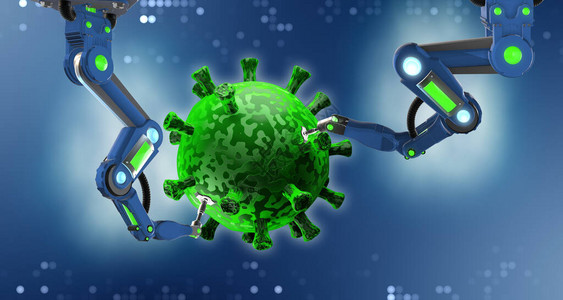 冠状病毒插图概念图片