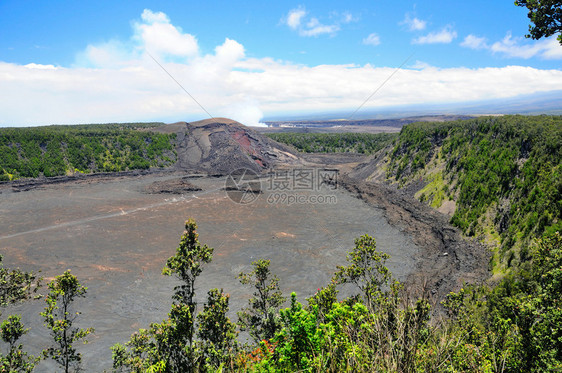 这张照片拍摄了夏威夷大夏威夷岛火山公园的KilaueaIk图片