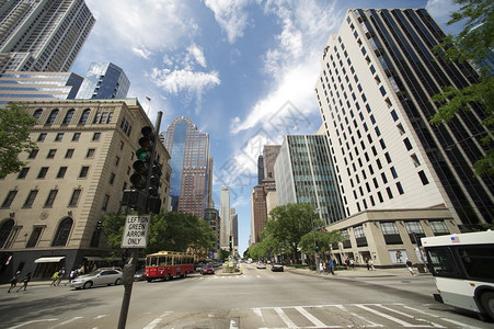 芝加哥密歇根大道美国芝加哥最有名的街道图片