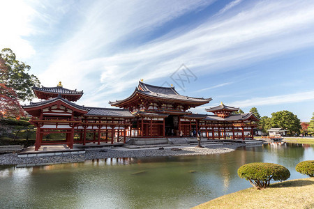 Uji京都Uji日本著名的Byodoin佛教寺庙教科文组织图片