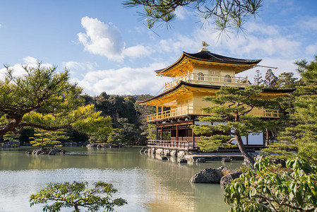 日本京都佛教寺金殿日本图片