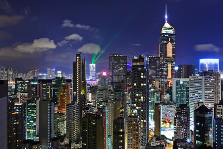 晚上的香港图片