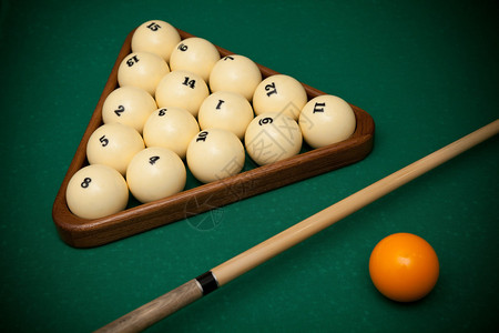 Billiard球和提示图片