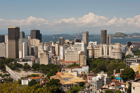 里约热内卢商业建筑和住背景图片