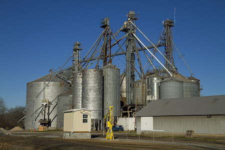 工业农设备筒仓背景图片
