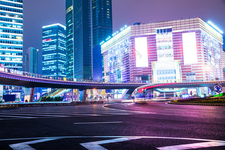 现代城市夜景图片