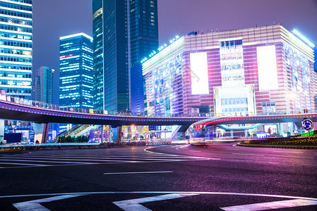 现代城市夜景图片