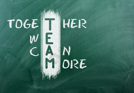 TEAM的首字母缩写词TogetherWeCanMore图片