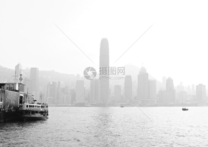 雾霾重的香港图片