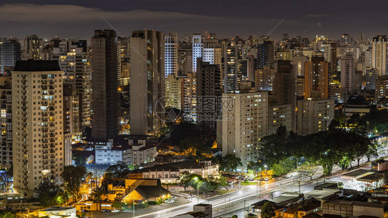 巴西南美洲晚上在圣保罗图片
