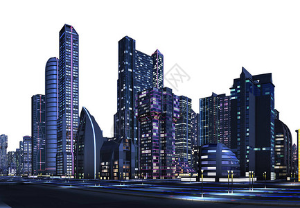 3d建筑物背景图片