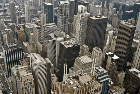 芝加哥从西尔斯铁图片