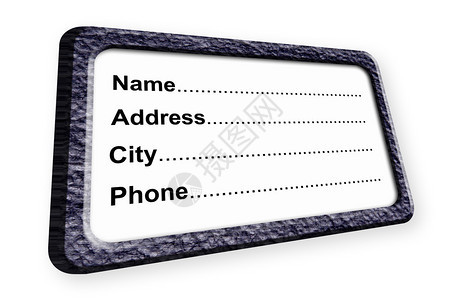 姓名地址城市和电话信息插图背景图片