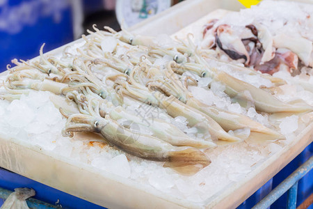 泰国海产食品市场大型海港图片