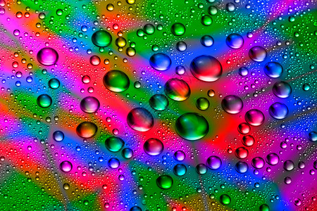 彩色水滴图片