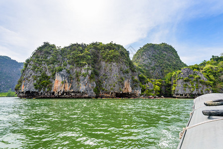 夏季岛海和天空风景美丽图片