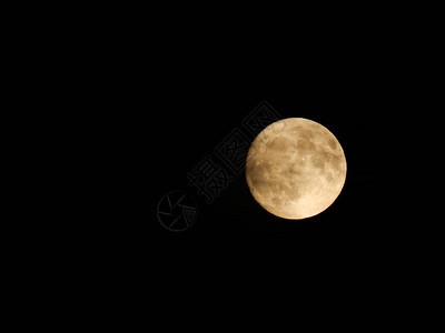 夜晚的满月图片