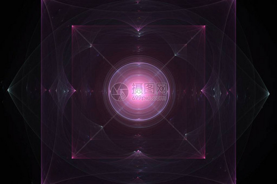 两个透明正方形紫色的抽象图像图片